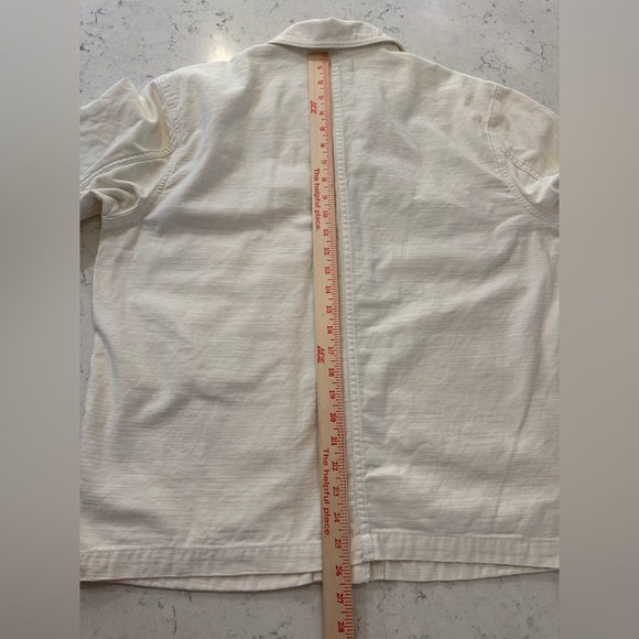 Madewell Drakefield Oversized Shirt-Jacket in Ecru Women’s Size Large - Picture 11 of 14